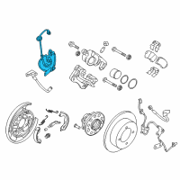 OEM Kia Cadenza Sensor Assembly-Abs Rear Wheel Diagram - 599303V001