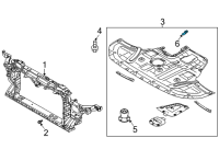OEM Hyundai Sonata Bracket Diagram - 29132-C1300