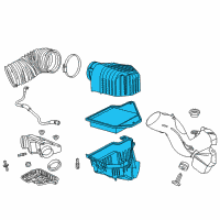 OEM Dodge Grand Caravan Air Cleaner Diagram - 4861729AB