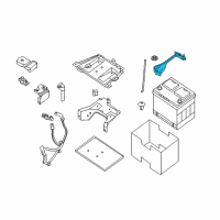 OEM Nissan Pathfinder Battery Frame Diagram - 24420-9DJ0A