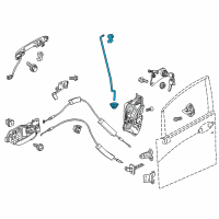 OEM 2018 Honda Fit Rod Set, L. FR. Door Latch Diagram - 72153-T5A-305