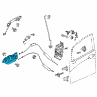 OEM 2020 Honda Fit Handle Assembly (Apex Silver) Diagram - 72120-T5R-A01ZB