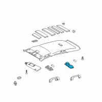 OEM 2013 Toyota Venza Dome Lamp Diagram - 81360-30050-B1