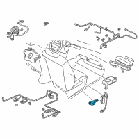 OEM 2000 Acura RL Sensor Assembly, Side Impact Diagram - 77970-SZ3-A91