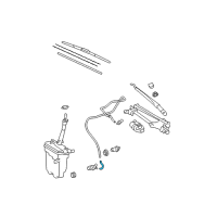 OEM 2012 Toyota Corolla Washer Hose Diagram - 90068-33032