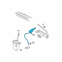 OEM 2011 Toyota Corolla Washer Hose Diagram - 90068-33072