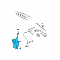 OEM 2009 Toyota Matrix Washer Reservoir Diagram - 85315-02320