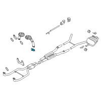 OEM 2022 BMW M850i xDrive Holder Catalytic Converter Near Engine Diagram - 18-32-7-619-012