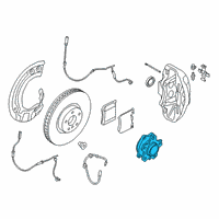 OEM 2018 BMW M5 Wheel Hub With Bearing, Front Diagram - 31-10-7-857-069