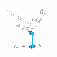 OEM Lexus Link Assy, Rear Stabilizer Diagram - 48830-51010