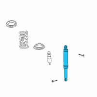 OEM Saturn Rear Shock Absorber Diagram - 20926646