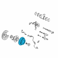 OEM 2006 Acura TSX Disk, Rear Brake Diagram - 42510-SDA-A00