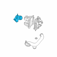 OEM Mercury Air Inlet Tube Diagram - 8L8Z-9B659-B