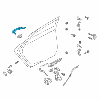 OEM 2022 Ford Edge Handle, Outside Diagram - JS7Z-5426605-BAPTM