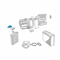 OEM Chrysler LHS Actuator-Blend Door Diagram - 4734770AD