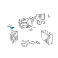 OEM 2000 Chrysler LHS Actuator-Mode Door Diagram - 4734772AD