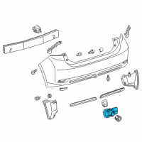 OEM Lexus CT200h Sensor, Ultrasonic Diagram - 89341-76010-F0