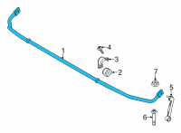 OEM 2022 BMW X3 Stabilizer, Rear Diagram - 33-55-6-870-659