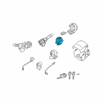 OEM 2006 Toyota Highlander Steering Sensor Assembly Diagram - 89245-48030