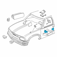 OEM 1995 Chevrolet Tahoe Sensor Asm-Inflator Restraint Arming Diagram - 16162465