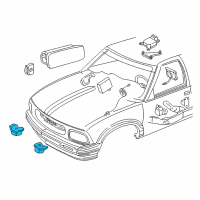 OEM Chevrolet Blazer Sensor, Pass Compartment Inflator Restraint Discriminating Diagram - 16240665