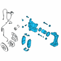 OEM 2020 Hyundai Venue Brake Assembly-FR, LH Diagram - 58110-K2000