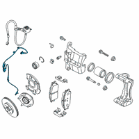 OEM 2022 Hyundai Venue Sensor Assembly-Wheel Speed, LH Diagram - 58930-K2300