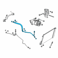 OEM 2014 Chevrolet Corvette Front Pressure Hose Diagram - 23373155