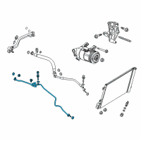 OEM Chevrolet Corvette Liquid Line Diagram - 84398337