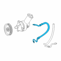 OEM 2000 Ford Ranger Pressure Hose Diagram - F87Z-3A719-BA