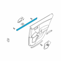 OEM 2008 Hyundai Azera Weatherstrip-Rear Door Belt Inside LH Diagram - 83231-3L000