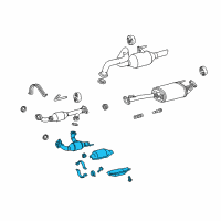 OEM 2016 Lexus GX460 Front Exhaust Pipe Assembly No.2 Diagram - 17450-38110