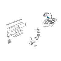 OEM 1998 Chevrolet Camaro Switch Asm-Door Lock Diagram - 10402840