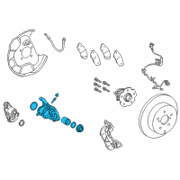 OEM 2017 Lexus NX200t Rear Passenger Disc Brake Cylinder Assembly Diagram - 47830-78010