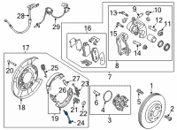 OEM 2013 Hyundai Genesis Coupe Spring-Shoe Return A Diagram - 58268-3M010