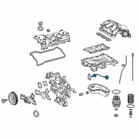 OEM Lexus RX450h Sensor, Engine Oil L Diagram - 89491-48040