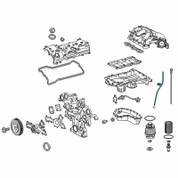 OEM 2019 Lexus ES350 Guide, Oil Level Gag Diagram - 11452-0P070