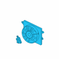 OEM Lincoln Fan Assembly Diagram - 4W4Z-8C607-AA