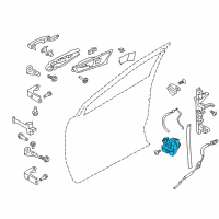 OEM Ford Police Responder Hybrid Latch Diagram - FS7Z-5421813-C