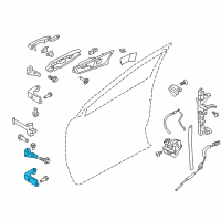 OEM 2020 Ford Edge Lower Hinge Diagram - FT4Z-5822811-B