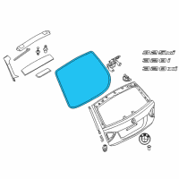 OEM 2012 BMW 328i xDrive Trunk Lid Sealing Diagram - 51-76-7-147-043