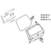 OEM 2011 BMW 328i xDrive Bracket Gas Press.Spring Left Diagram - 51-24-7-127-877