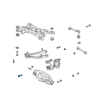 OEM 2012 Acura ZDX Bolt B, Arm Adjust (Lower) Diagram - 90173-STX-A02