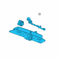 OEM Chevrolet License Lamp Assembly Diagram - 84725116