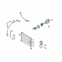 OEM 2009 Chevrolet Aveo Clutch Coil Diagram - 96405814