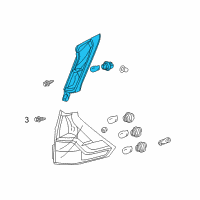 OEM 2012 Honda CR-V Light Assy, R Tail Diagram - 34170-T0A-A01