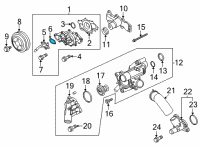 OEM 2021 Ford F-150 Outlet Pipe Gasket Diagram - HL3Z-8507-B