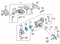 OEM 2020 Ford Escape Thermostat O-Ring Diagram - HL3Z-8255-A