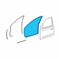 OEM 2001 Lincoln LS Door Weatherstrip Diagram - 1W4Z-5420530-AB