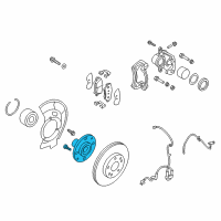 OEM 2013 Hyundai Elantra Front Wheel Hub Assembly Diagram - 51750-A5000